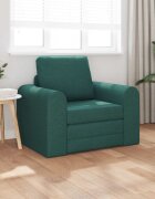 vidaXL Диван легло Тъмен зелен 98 x 71 x 83 см текстил