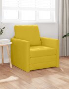 vidaXL Диван легло Тъмен жълт 74 x 77 x 81 см Кадифе