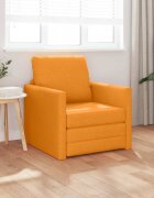 vidaXL Диван легло Тъмен жълт 74 x 77 x 81 см текстил