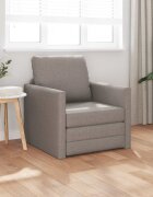vidaXL Диван легло Таупе 74 x 77 x 81 см текстил