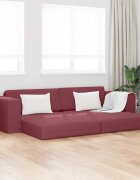 vidaXL Диван легло Виненочервен 245 x 78 x 77 см текстил