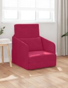 vidaXL Диван легло Виненочервен 65 x 80 x 83 см Кадифе
