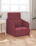 vidaXL Диван легло Виненочервен 65 x 80 x 83 см текстил