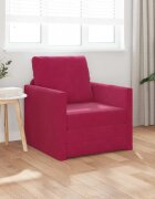 vidaXL Диван легло Виненочервен 74 x 77 x 81 см Кадифе