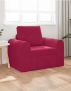 vidaXL Диван легло Виненочервен 98 x 71 x 83 см Кадифе