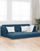 vidaXL Диван-легло за под Синьо 213 x 70 x 77 см Кадифе