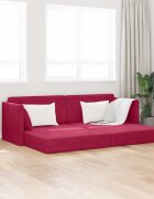 vidaXL Диван-легло за под Виненочервен 213 x 70 x 77 см Кадифе