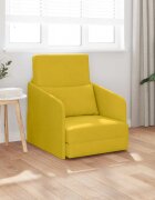 vidaXL Диван легло Жълто 65 x 80 x 83 см Кадифе