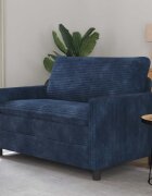 vidaXL Диван Морски син 126 x 81 x 875 см Полиестер