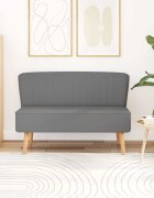 vidaXL Диван плат 117x555x77 см светлосив