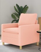 vidaXL Диван Розово 76 x 81 x 875 см Текстил