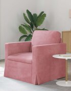 vidaXL Диван Розово 78 x 78 x 80 см Кадифе