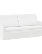 vidaXL Диван с 3 места Бяло 190 x 81 x 82 см Текстил