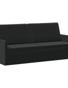 vidaXL Диван с 3 места Черно 190 x 81 x 82 см Кадифе