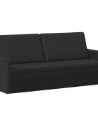 vidaXL Диван с 3 места Черно 190 x 81 x 82 см Текстил