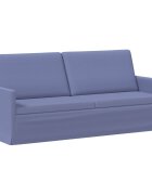 vidaXL Диван с 3 места Дънково син 190 x 81 x 82 см Текстил