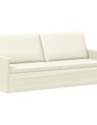 vidaXL Диван с 3 места Кремаво 190 x 81 x 82 см Кордюрова тъкан