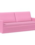 vidaXL Диван с 3 места Розово 190 x 81 x 82 см Текстил