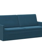 vidaXL Диван с 3 места Синьо 190 x 81 x 82 см Кадифе