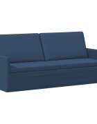 vidaXL Диван с 3 места Синьо 190 x 81 x 82 см Текстил