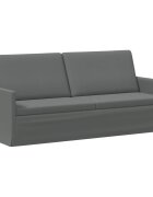 vidaXL Диван с 3 места Тъмносиво 190 x 81 x 82 см Текстил
