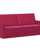 vidaXL Диван с 3 места Виненочервен 190 x 81 x 82 см Кадифе
