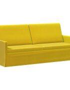 vidaXL Диван с 3 места Жълто 190 x 81 x 82 см Кадифе