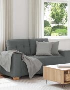 vidaXL Диван с две врати тъмносив 160x77x82 см плат