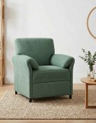 vidaXL Диван с едно seating Морско зелено 88 x 83 x 95 см Кадифе