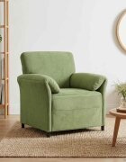 vidaXL Диван с едно seating Светло зелено 88 x 83 x 95 см Кадифе