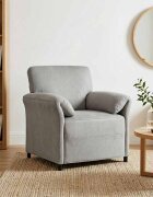 vidaXL Диван с едно seating Светлосиво 88 x 83 x 95 см Кадифе