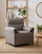 vidaXL Диван с едно seating Таупе 88 x 83 x 95 см