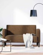 vidaXL Диван с мека мебел кафяв 110 см изкуствена кожа