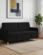 vidaXL Диван с storage Черно 172 x 78 x 87 см Полиестер