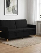 vidaXL Диван с storage Черно 192 x 78 x 87 см Полиестер