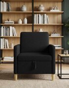 vidaXL Диван с storage Черно 72 x 78 x 87 см Полиестер