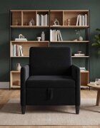 vidaXL Диван с storage Черно 72 x 78 x 87 см Полиестер