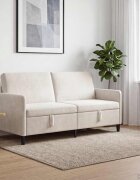 vidaXL Диван с storage Кремаво 172 x 78 x 87 см Полиестер