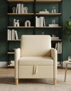 vidaXL Диван с storage Кремаво 72 x 78 x 87 см Полиестер
