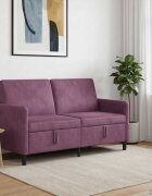 vidaXL Диван с storage Лилаво 152 x 78 x 87 см Полиестер