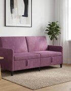 vidaXL Диван с storage Лилаво 172 x 78 x 87 см Полиестер