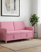 vidaXL Диван с storage Розово 152 x 78 x 87 см Полиестер