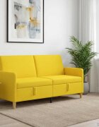 vidaXL Диван с storage Светло жълто 172 x 78 x 87 см Полиестер