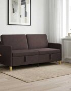 vidaXL Диван с storage Тъмен кафяв 172 x 78 x 87 см Полиестер