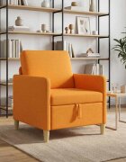 vidaXL Диван с storage Тъмен жълт 72 x 78 x 87 см Полиестер