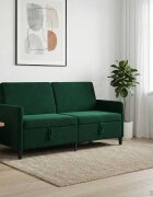 vidaXL Диван с storage Тъмнозелено 172 x 78 x 87 см Полиестер