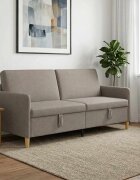vidaXL Диван с storage Таупе 192 x 78 x 87 см Полиестер