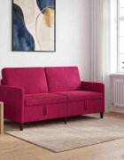 vidaXL Диван с storage Виненочервен 172 x 78 x 87 см Полиестер