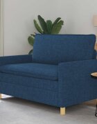 vidaXL Диван Синьо 126 x 81 x 875 см Текстил