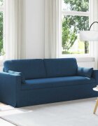 vidaXL Диван Синьо 198 x 78 x 80 см текстил